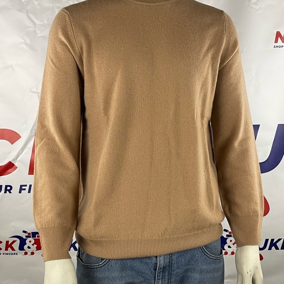 Camel crewneck men’s sweater by NAADAM - Soft Collection. 💯 cashmere 🎉 - Picture 2 of 6